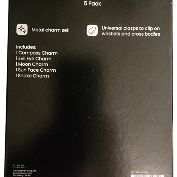 ✨ Celestial Signs Charm Set – 5-Pack ✨ - Picture 3 of 3